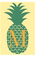 M: Personalized Diet Journal With Weight Loss/Gain Tracker and Daily Meal Planner And Reflection With Pineapple Cover