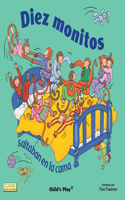 Diez Monitos Saltaban en la cama: (Classic Books with Holes Board Book)