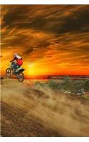 Motocross Notebook: 150 lined pages, glossy softcover, 6 x 9