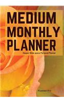 Elegan Medium Monthly Planner: Wide space Personal Planner/At a glance Medium Planner/Day Planner and Organizer/ Personal Organizer and Planner