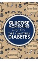 Glucose Monitoring Log for Type 1 and Type 2 Diabetes: Blood Pressure And Glucose Log, Diabetes Logbook, Glucose Testing Log Sheet, Cute Barbershop Cover(87 Glucose Monitoring Log for Type 1 and Type 2 Diabetes)