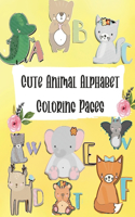 Cute Animal Alphabet Coloring Pages