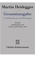 Gesamtausgabe. 4 Abteilungen / Anmerkungen VI-IX: ('Schwarze Hefte' 1948/49-1951)