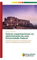 Valores organizacionais na administração de uma Universidade Federal