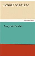 Analytical Studies: (English)