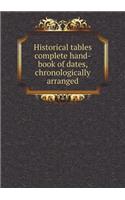 Historical tables complete hand-book of dates, chronologically arranged
