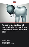 Rugosité de surface et morphologie du matériau composite après avoir été sous