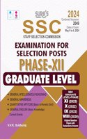 SURA`S SSC Phase XII 12 Graduate Level Exam Book Guide in English Medium Latest Updated 2024 Edition