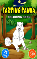 Panda Coloring Book: 25 Pages to Color for Kids Ages 4-8 Featuring Funny Farting Panda Bears