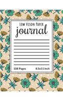 Low Vision Paper Journal