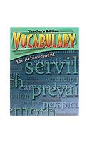 Great Source Vocabulary for Achievement: Teacher Edition Grade 11 Fifth Course 2006