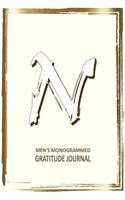 N Men's Monogrammed Gratitude Journal: (The Blake Gratitude)