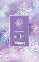 One Year Undated Teacher Planner