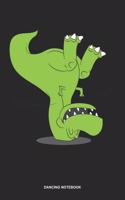 Dancing Notebook: Lined Log Book For Street Dancer And Music Lover: Break Dance Journal Twisting Dinosaur Gift