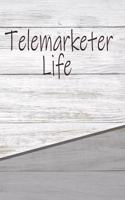 Telemarketer Life: Personalized Rustic Isometric Dot Notebook 120 Pages 6x9