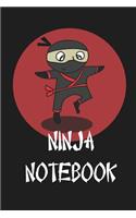 Ninja Notebook: Ninja Lover Gifts Lined Notebook Journal 110 Pages