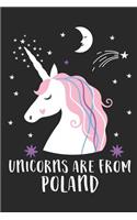 Unicorns Are From Poland: A Blank Lined Journal for Sightseers Or Travelers Who Love This Country. Makes a Great Travel Souvenir.
