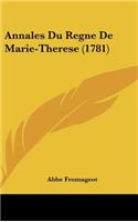 Annales Du Regne de Marie-Therese (1781)