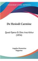 De Hesiodi Carmine
