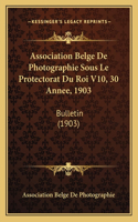 Association Belge De Photographie Sous Le Protectorat Du Roi V10, 30 Annee, 1903: Bulletin (1903)