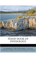 Hand-book of physiology