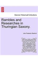 Rambles and Researches in Thuringian Saxony.