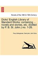 Dicks' English Library of Standard Works