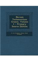 Novum Testamentum Graece, Volume 1