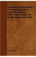 Manual Of Etymology
