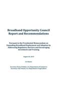 Broadband Opportunity Council Report and Recommendations