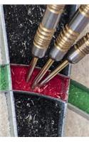 Darts in the Dartboard Close Up Game Journal: 150 Page Lined Notebook/Diary