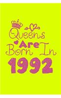 Queens Are Born In 1992 Notebook