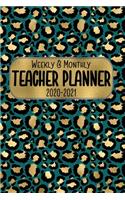 Teacher Planner Weekly & Monthly 2020 - 2021