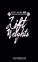 Lift Weights: A 100 Page Notebook of Dot Grid Interior - Training Diary
