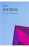 2020 Journal: Notebook, 120-page College ruled line paper, 6x9, Hardy Matte Cover. White interior.