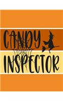Candy Inspector: Great Halloween Coloring And Sketchbook for Primary School Kids 5 To 7 Years Old With Big Not-So-Scary Pictures To Trace, Color, Sketch, Paint, Dood