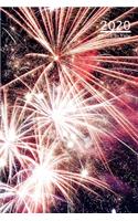 A5 2020 Diary Week To View Paperback Cover With Alternative Design -: - Fireworks Bonfire Night Celebration 2020 Diary Design, Year Planner For Business, Office, Home, University, College, School, Appointments, Organiz