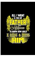 All I Want is for My Father in Heaven To Know How Much I Love and Miss Him