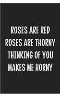 Roses Are Red, Roses Are Thorny, Thinking of You Makes Me Horny: Stiffer Than A Greeting Card: Use Our Novelty Journal To Document Your Sexual Adventures, Fantasies, or Kinky Bucket List - Makes a Great BDSM Lifes