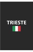 Trieste: Italy Italian Italia Flag Country Notebook Journal Lined Wide Ruled Paper Stylish Diary Vacation Travel Planner 6x9 Inches 120 Pages Gift