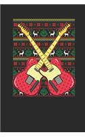 Ugly Christmas - Guitars: Blank Lined Notebook / Journal (6 X 9 -120 Pages) - Ugly Christmas Gift Idea