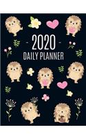 Cute Hedgehog Daily Planner 2020