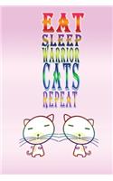 Eat Sleep Warrior Cats Repeat: : (6x9 Journal): College Ruled Lined Writing Notebook, 120 Pages