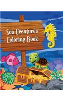 Sea Creatures Coloring Book