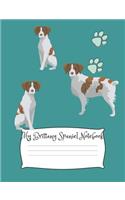 My Brittany Spaniel Notebook: Cute Dog Breed Composition Notebook Wide Ruled Lined Paper