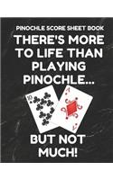 Pinochle Score Sheet Book: Book of 100 Score Sheet Pages for Pinochle, 8.5 by 11 Funny Life Black Cover