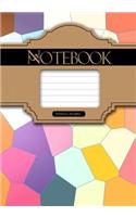 Notebook, Big Mosaic Background, 7 x 10, 50 Sheet