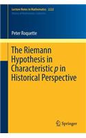 Riemann Hypothesis in Characteristic P in Historical Perspective