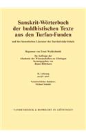 Sanskrit-Worterbuch Der Buddhistischen Texte Aus Den Turfan-Funden. Lieferung 18