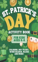 St. Patrick's Day Activity Book for Kids Ages 4-8